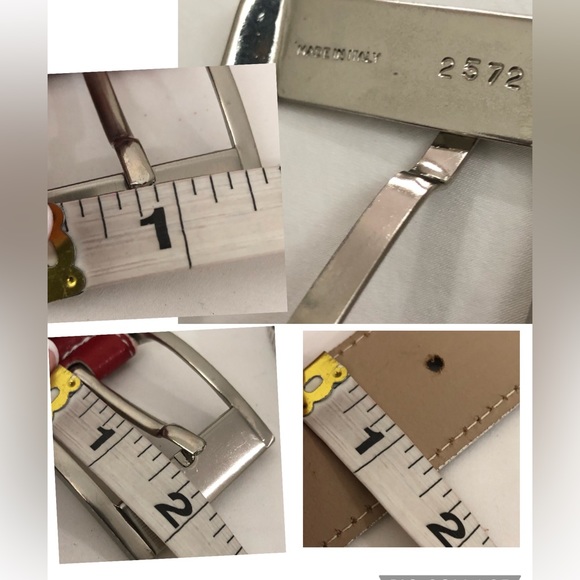 Vintage Sz L Patriotic Country Western Leather Belt - Picture 13 of 14